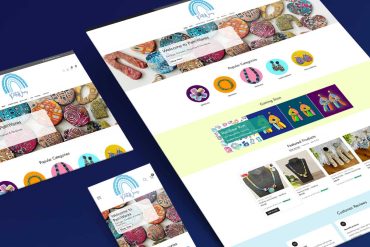 PettiWares website mockup - desktop, laptop and mobile responsive sites