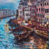 Art 2 Venice (v2) - acrylic on canvas of a photograph from Venice, by Josh De Pasquale (preview of artwork commission)